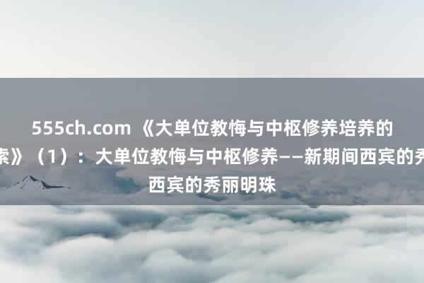 555ch.com 《大单位教悔与中枢修养培养的施行探索》（1）：大单位教悔与中枢修养——新期间西宾的秀丽明珠